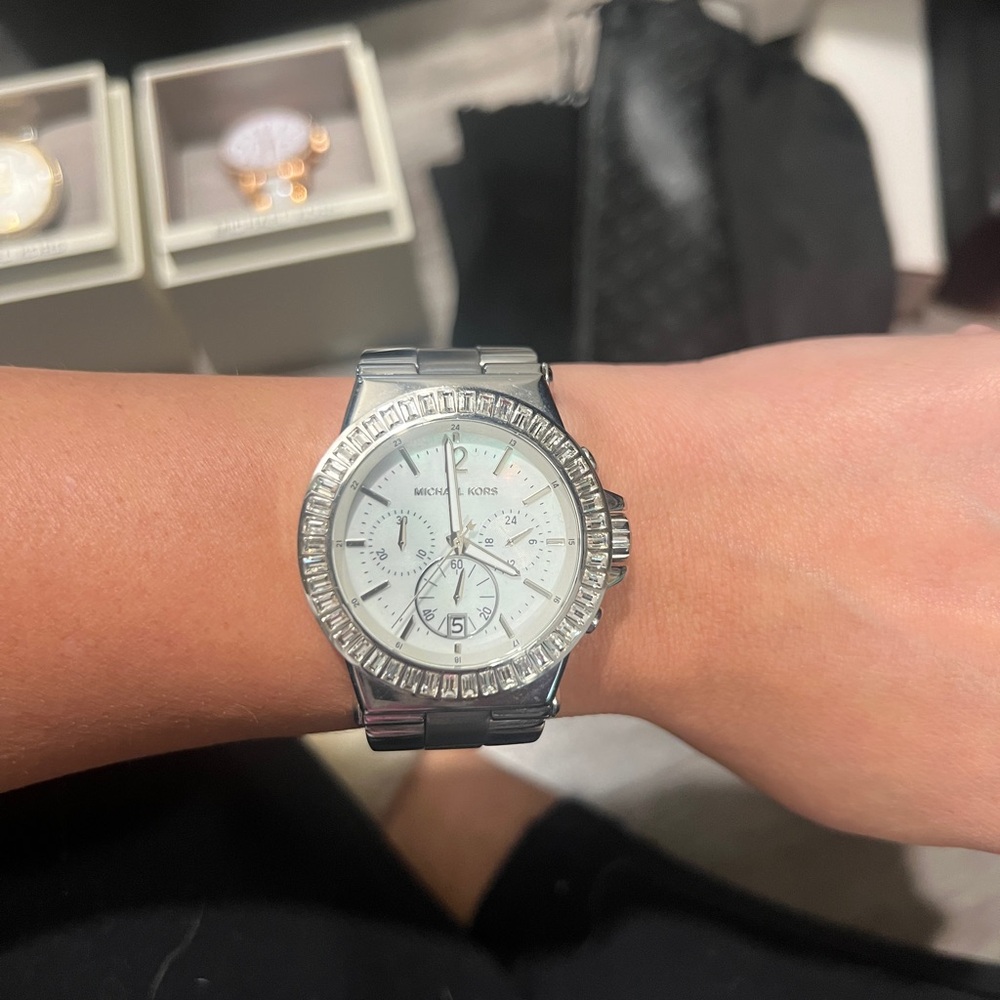 Michael Kors Silver Chronograph Watch